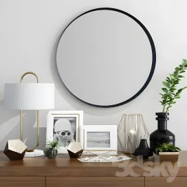 Decorative set with lamp by ceci thompson